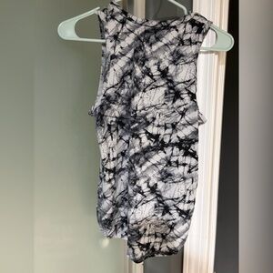 Monochrome Tie-Dye Tank